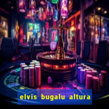 elvis bugalu altura e peso